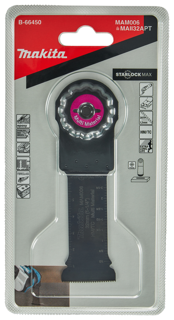 Makita B-66450 Tc Bar Plunge Blade Muli Materi Star - photo 3