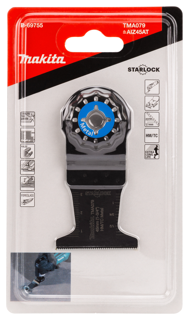 Makita B-69755 Starlock Tc Bar Plunge Blade For Metal - photo 2