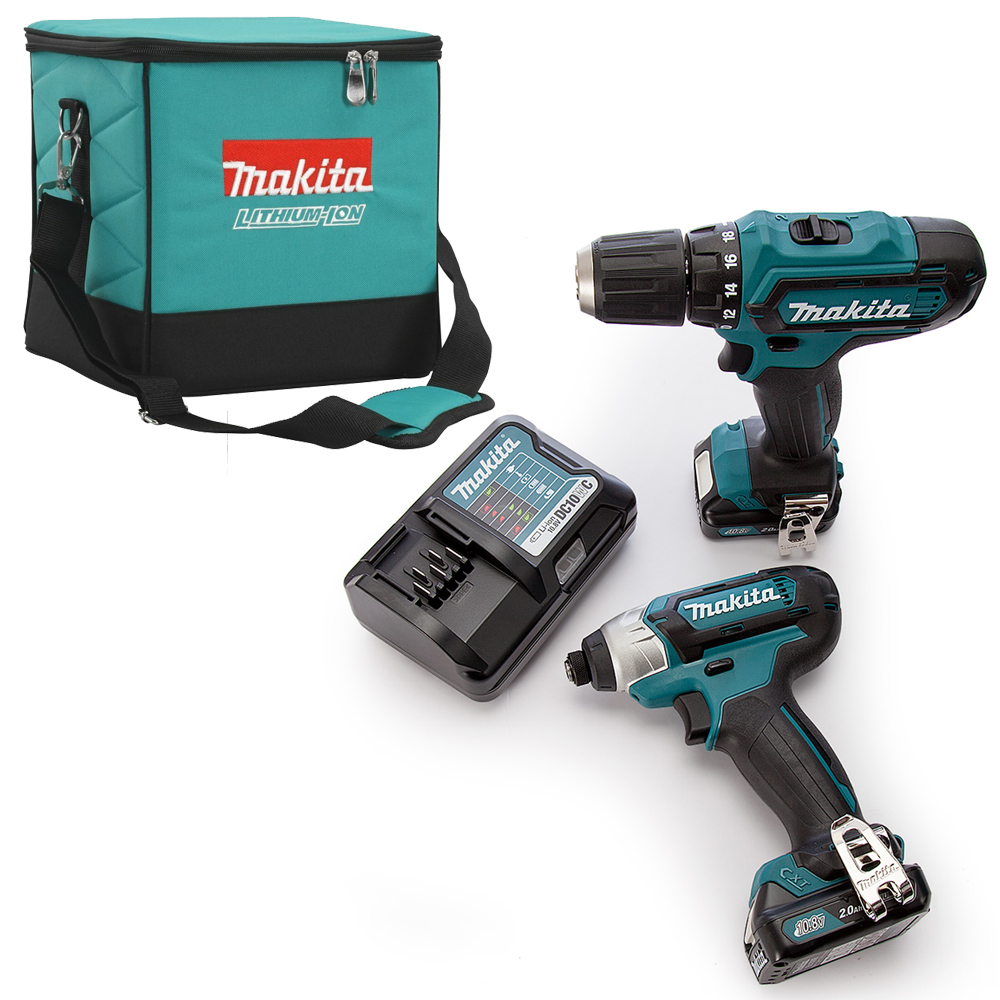 Makita CLX201AX6 12V max Cordless Combo Kit (DF331DZ + TD110DZ + Cool Box)