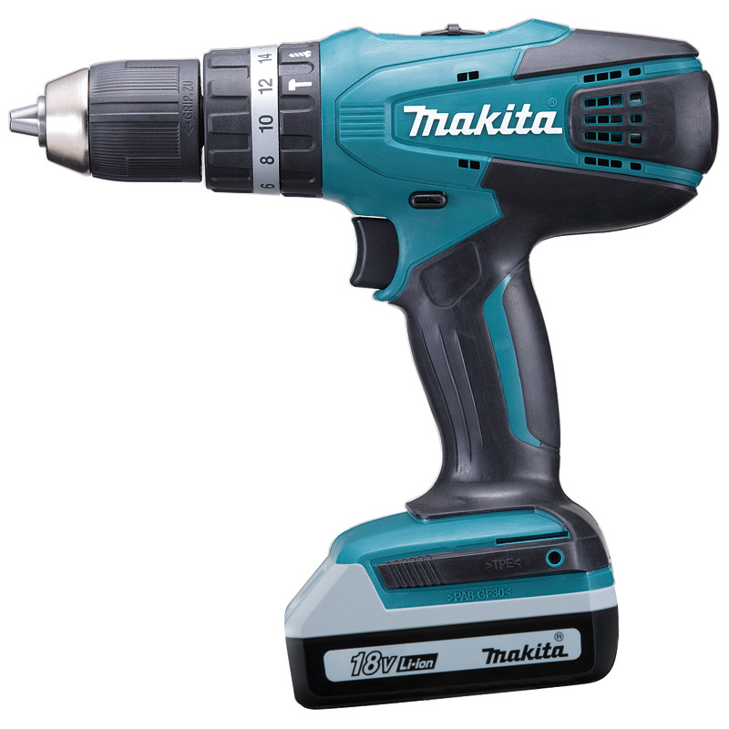 Makita HP457DWE 18V Cordless Hammer Driver Drill