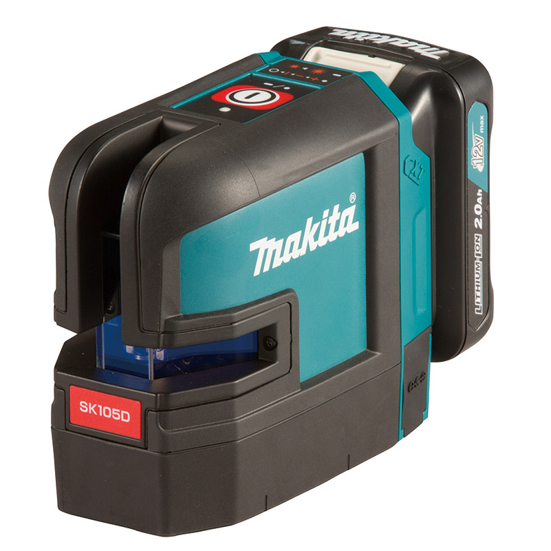 Makita SK105DZ 12V max Rechargeable Red Cross Line Laser