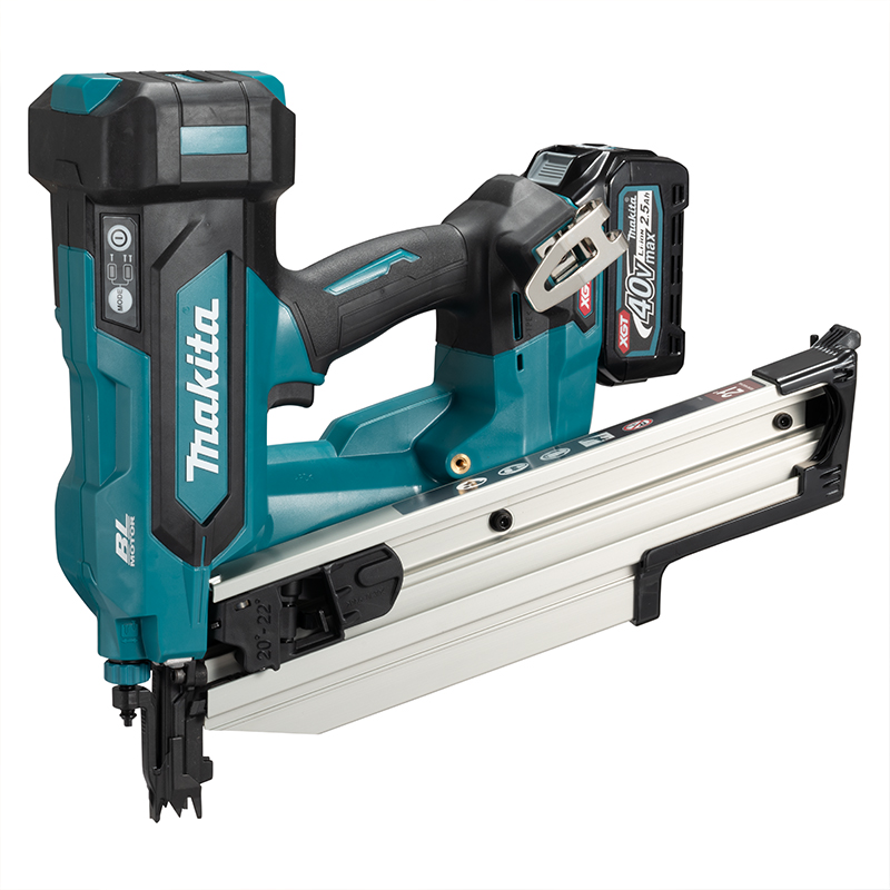 Makita BN002GD201 40V Framing Nailer 90mm BL4025*2 DC40RA