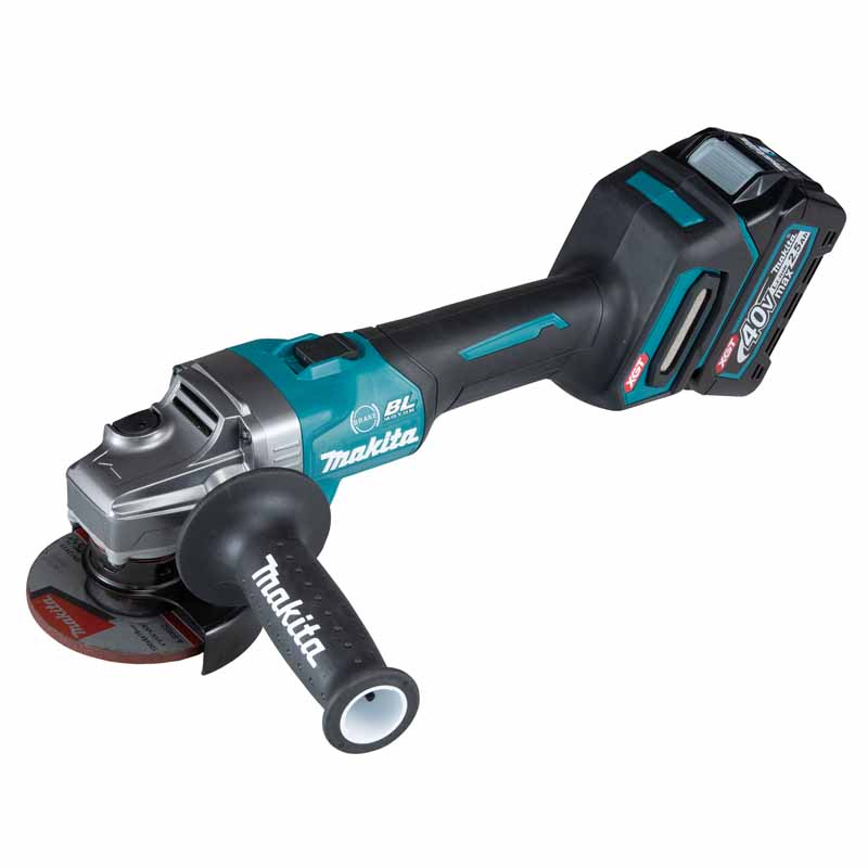 Makita GA003GM201 40V Cordless Angle Grinder 100mm Slide Switch
