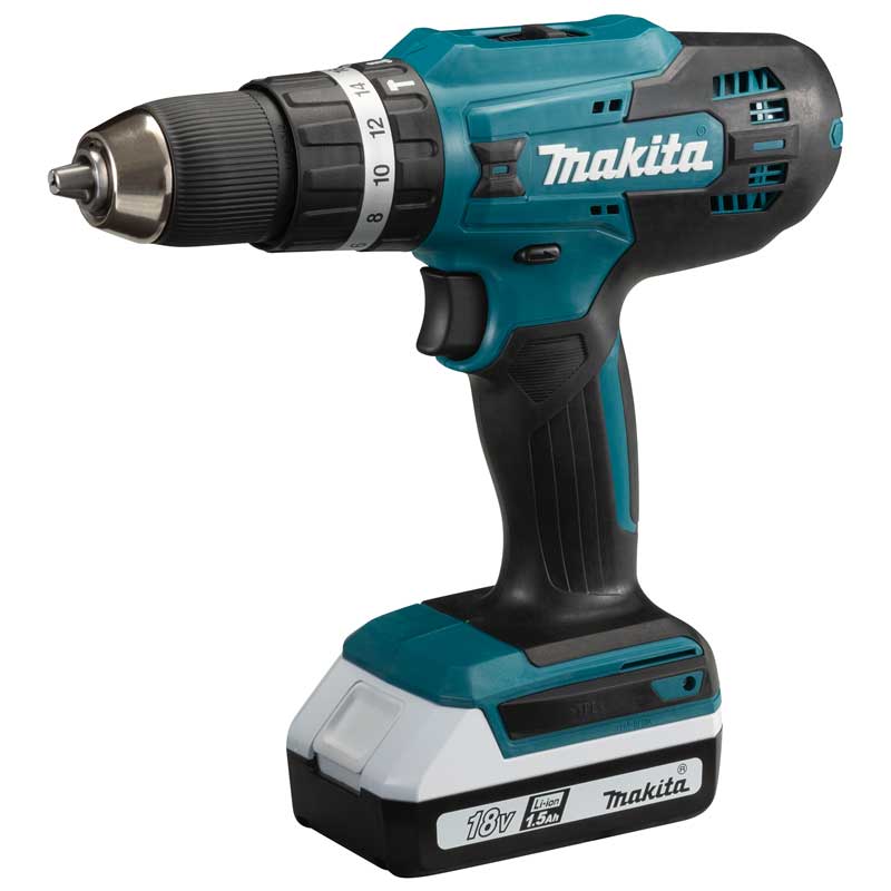 Makita HP488D002 18V Hammer Driver Drill BL1815G*2 DC18WB