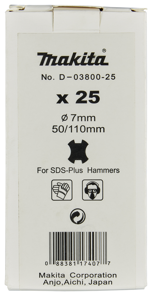Makita D-03800-25 Sds-Plus Bulk (25pcs/Pkg) 7-110 - photo 2