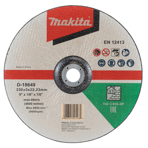 Makita D-18649 Cutting Wheel (Off Set) C30s For Masonry