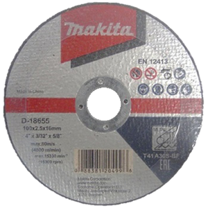 Makita D-18655 Cut-Off Wheel 100x2.5x16 A30s