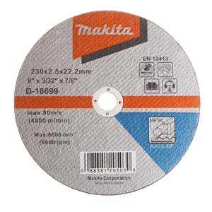 Makita D-18699 Cut-Off Wheel 230x2.5x22.2 A30s