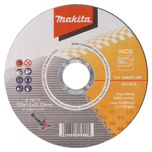Makita D-18770-10 Thin Cutting Wheel In Can Wa60t 125x1.2x