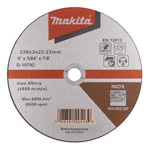 Makita D-18792 Thin Cutting (Flat) Wa36r For Stainless/