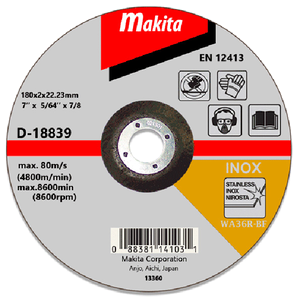 Makita D-18839 Thin Cutting (Off Set) Wa36r For Stainle