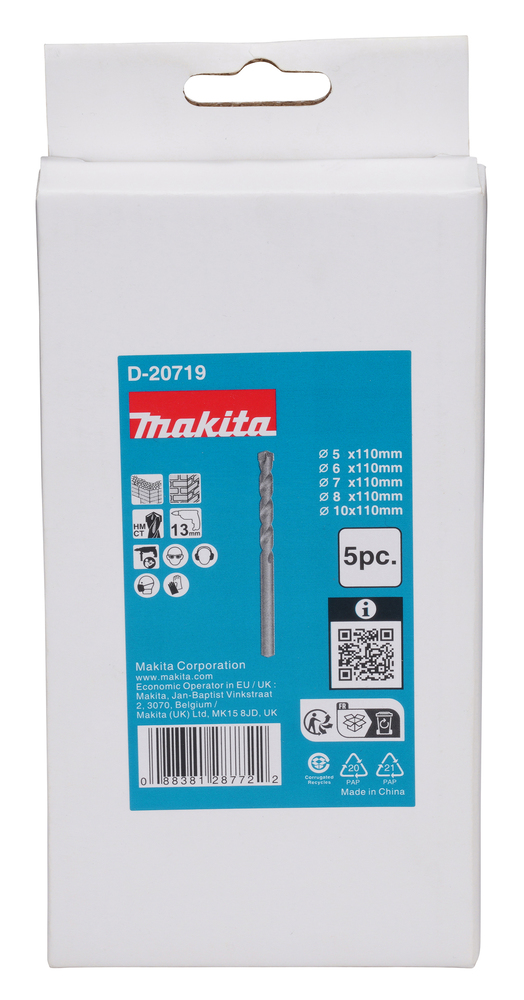Makita D-20719 Masonry Drill Assortment (5pcs) B - photo 2