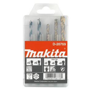 Makita D-20769 1/4" Hex Shank Drill Bit Assortment (A)