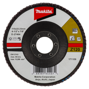 Makita D-27464 Flap Disc Ge 115mm Z120