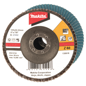 Makita D-27492 Flap Disc Ge 125mm #z60 Angled