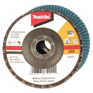 Makita D-27501 Flap Disc Ge 125mm #z80 Angled