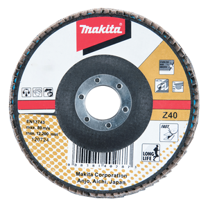 Makita D-27539 Flap Disc Ge 180mm #z40 Angled