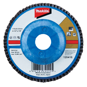 Makita D-27903 Flap Disc Ge 125mm #z80 Flat Nylon