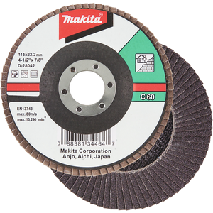 Makita D-28145 Flap Disc Ge 180mm #c60 Flat