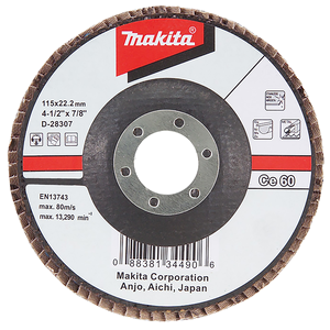 Makita D-28391 Flap Disc Ge 180mm #80 Angled