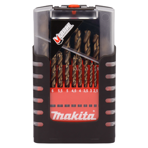 Makita D-29876 Multifaceted Point Hss Drill Bit 19pc./