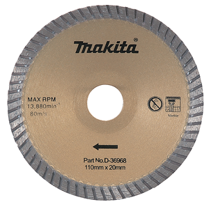 Makita D-36968 Diamond Wheel 125mm Corrug Dry Curved
