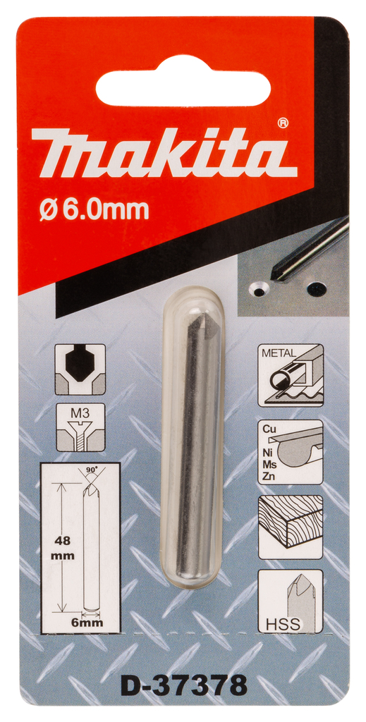 Makita D-37378 Countersink 5 Cutting Edges 6mm - photo 2