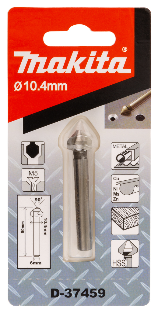 Makita D-37459 Countersink 3 Cutting Edges 10.4mm - photo 2