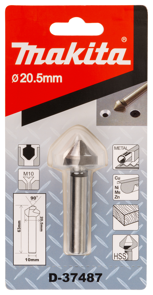 Makita D-37487 Countersink 3 Cutting Edges 20.5mm - photo 2