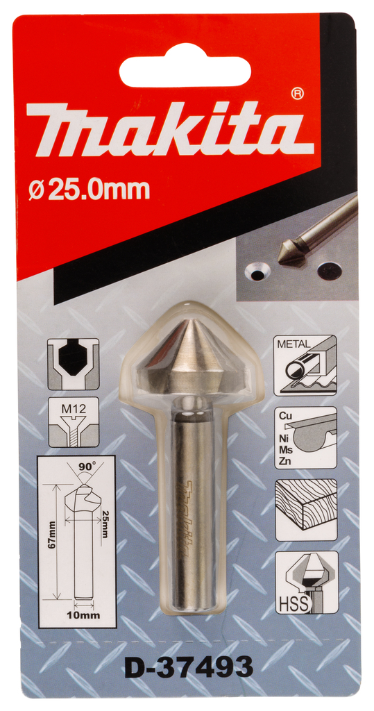 Makita D-37493 Countersink 3 Cutting Edges 25mm - photo 2