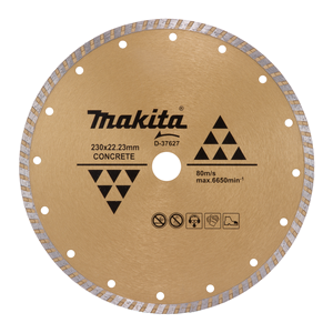 Makita D-37627 Diamond Wheel 230mm Corrug Eco Dry Long
