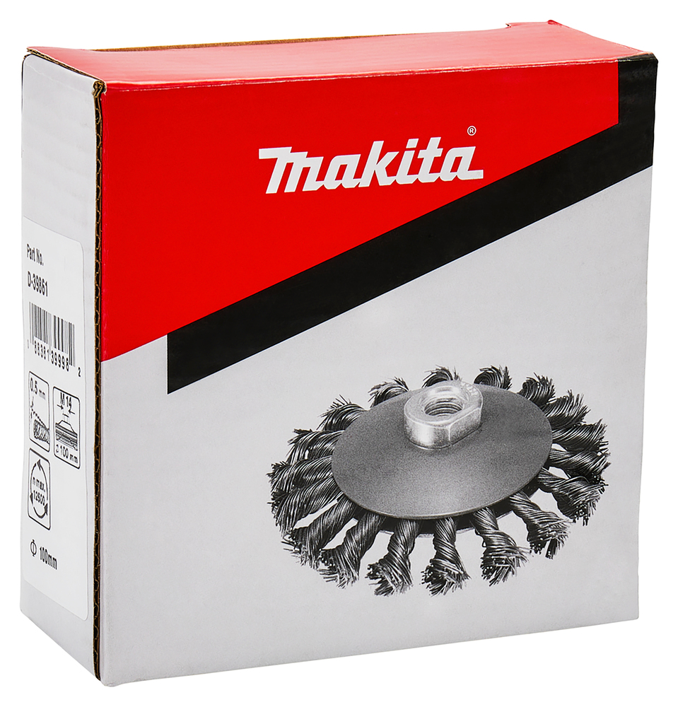 Makita D-39861 Bevel Brush Twist 100mm X M14