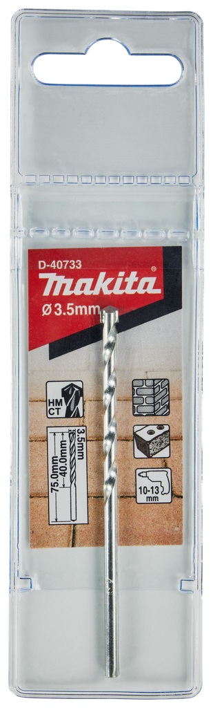 Makita D-40733 Masonry Drill Bit For Brick 3.5mm X 75 - photo 2