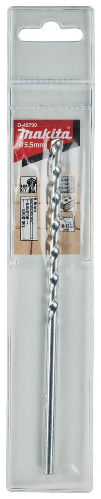Makita D-40799 Masonry Drill Bit For Brick 5.5mm X 150 - photo 2