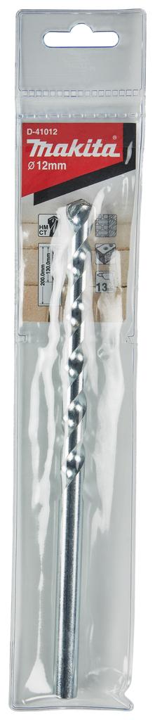 Makita D-41012 Masonry Drill Bit For Brick 12mm X 200 - photo 2