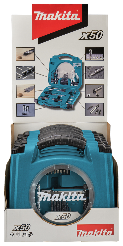 Makita D-42014-6 50pcs. Bit & Hand Tool B50 (6pcs/Set)