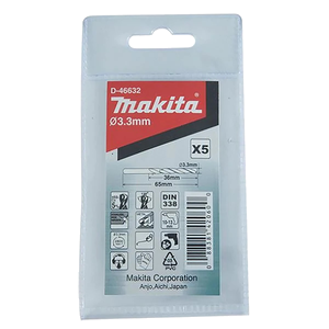 Makita D-46632 Hss-Co Metal Drill 3.3-65 5pcs