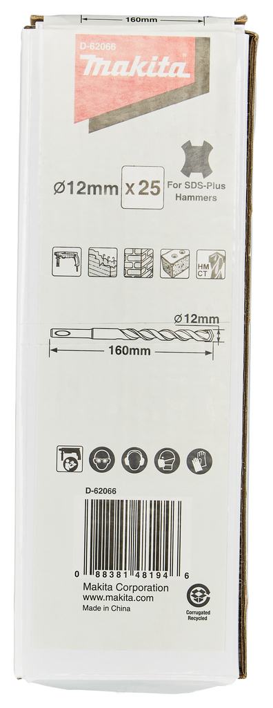 Makita D-62066 Bit 12-160 For Sdsplus (25pcs) - photo 2