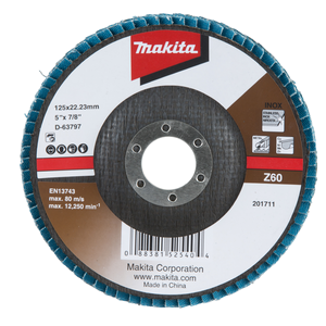 Makita D-63797 Flap Disc 125mm Z60 Angle Type