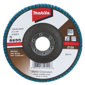 Makita D-63812 Flap Disc 125mm Z120 Angle Type