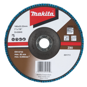 Makita D-63840 Flap Disc 180mm Z80 Angle Type