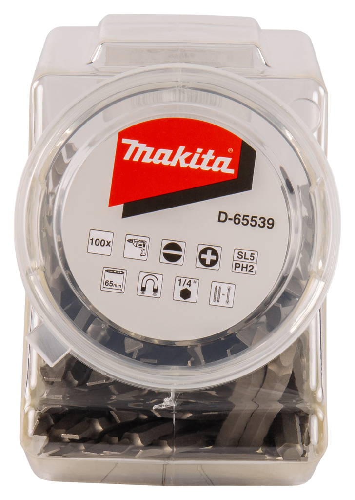 Makita D-65539 Ph2-Sl5x65mm 100pcs Candy Jar - photo 2