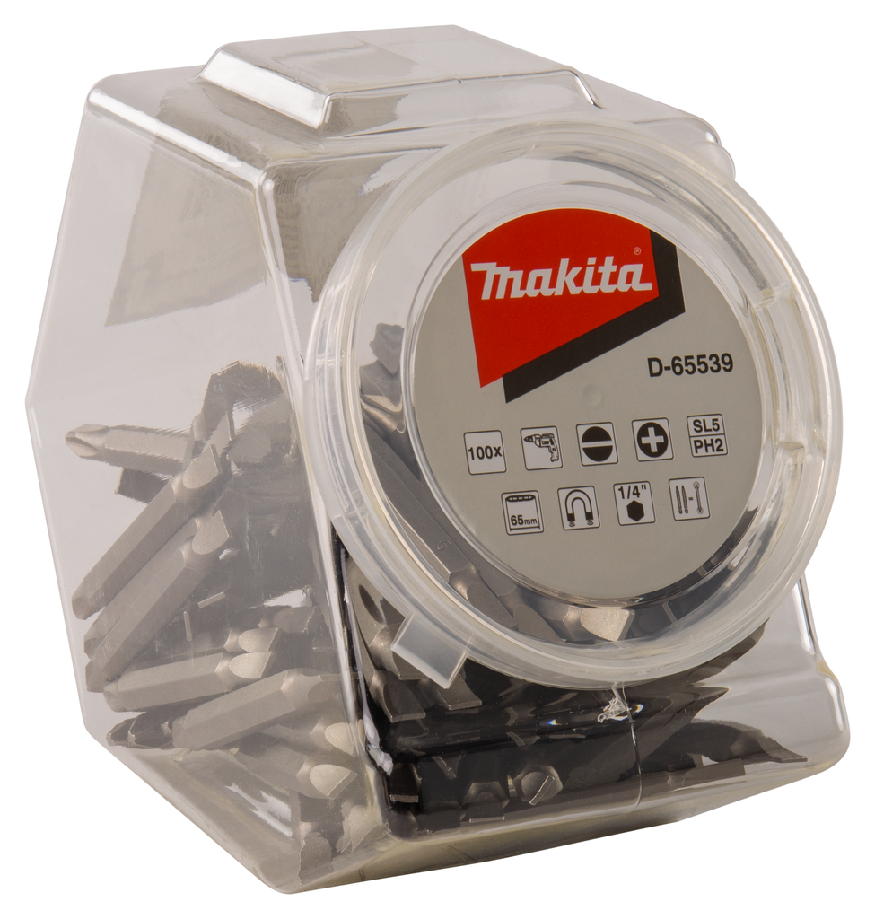 Makita D-65539 Ph2-Sl5x65mm 100pcs Candy Jar - photo 4