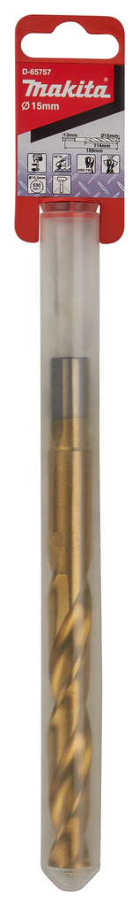 Makita D-65757 Hss-Tin Metal Drill Bit 15mm - photo 2