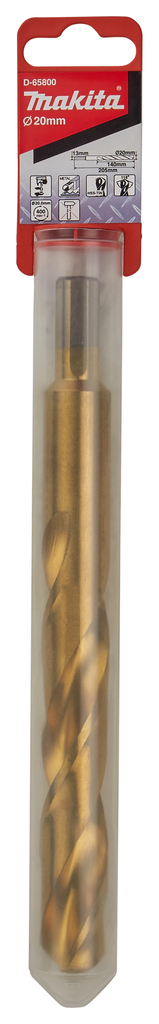 Makita D-65800 Hss-Tin Metal Drill Bit 20mm - photo 2