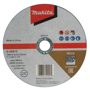 Makita D-65975 Cut-Off Wheel 180x2x22.23 Wa46r Inox