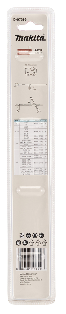 Makita D-67393 Round File 4.8mm 2pcs Set - photo 3