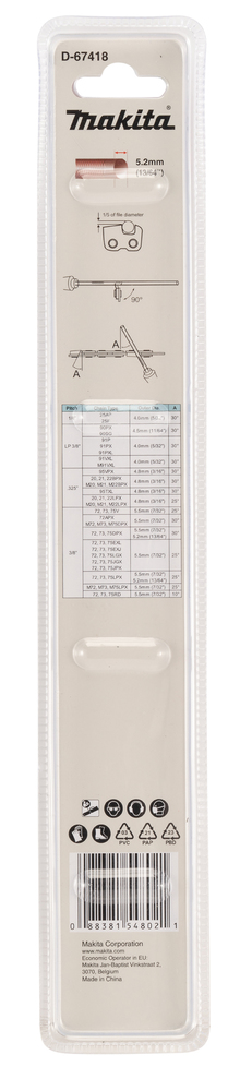 Makita D-67418 Round File 5.2mm 2pcs Set - photo 2