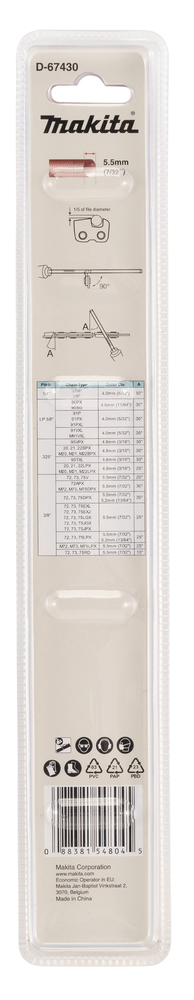 Makita D-67430 Round File 5.5mm 2pcs Set - photo 3