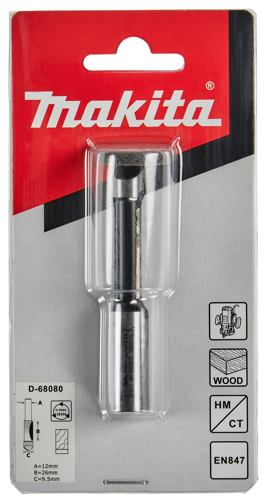 Makita D-68080 Router Panel Pilot Bit 12-9.5-76 - photo 2